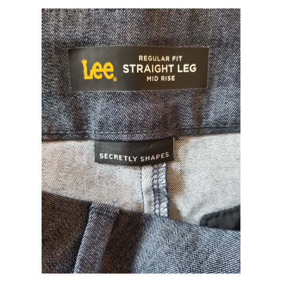 Lee Secretly Shapes Regular Fit Straight‎ Leg Women's Pants Size 8 32X30  Gray - Picture 8 of 8